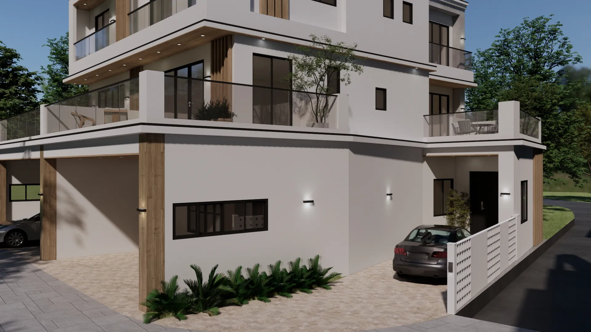 三戶外觀模擬圖