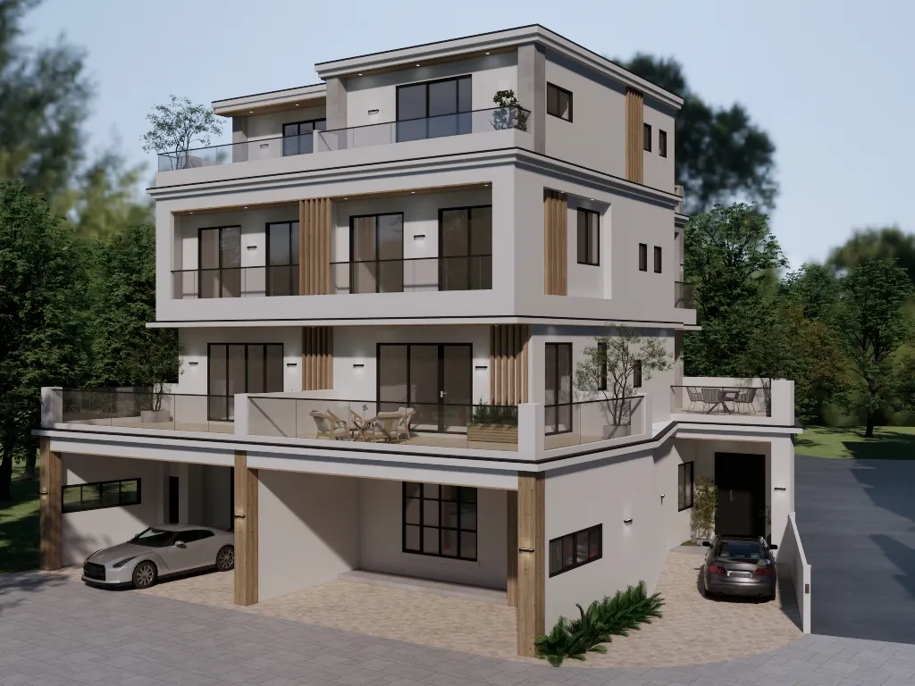 三戶外觀模擬圖