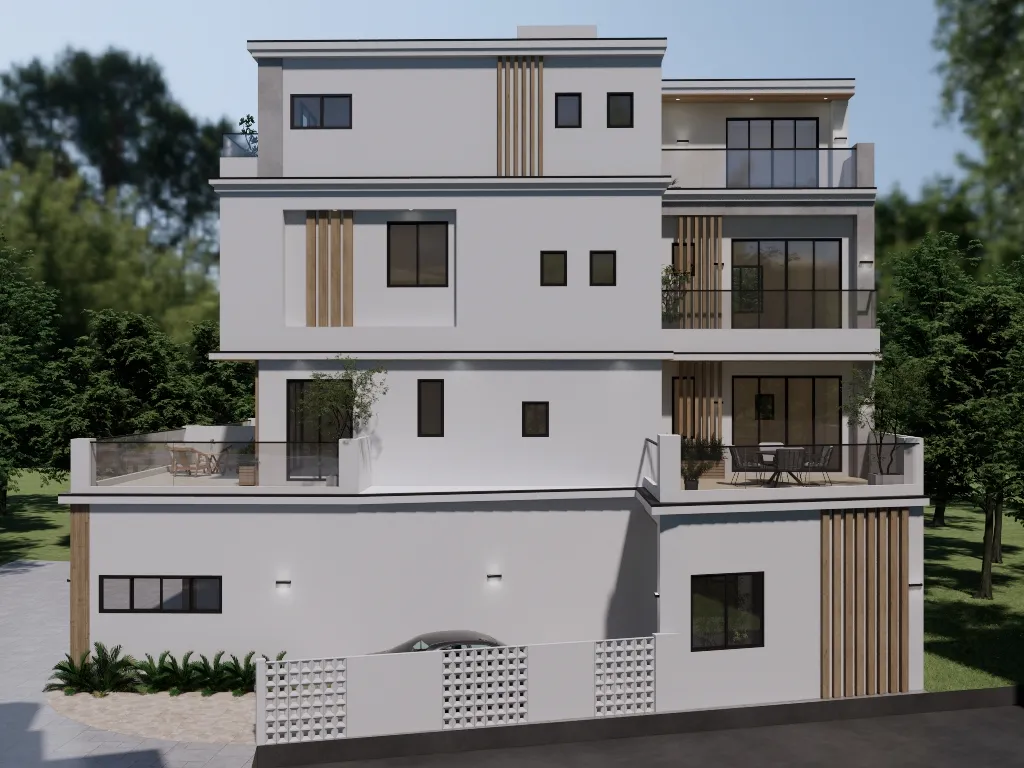 三戶外觀模擬圖