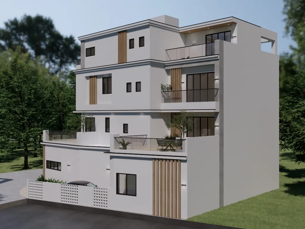 三戶外觀模擬圖