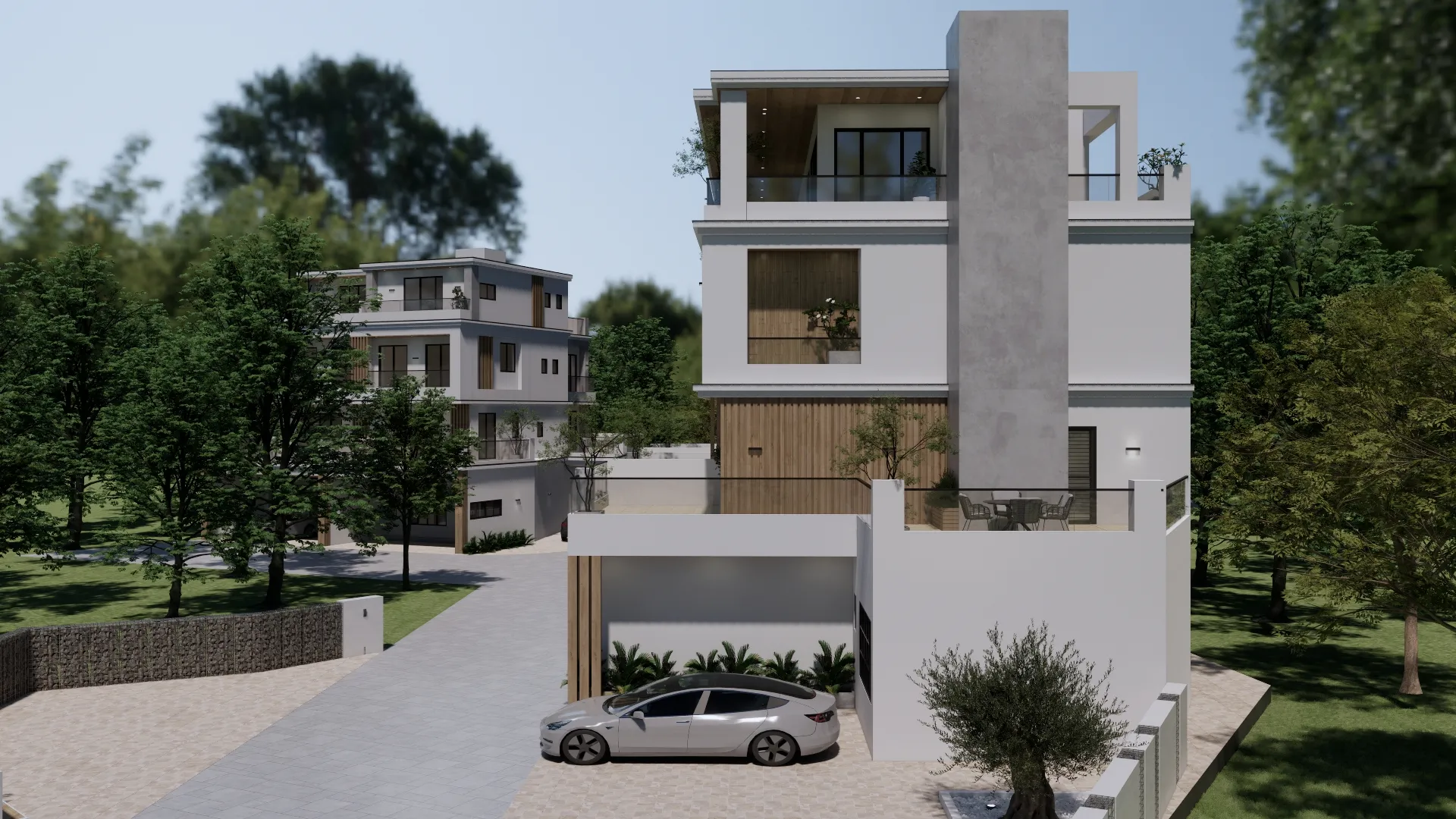 五戶外觀模擬圖